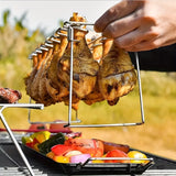 NNETM Stainless Steel Chicken Leg & Wing Rack