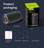 NNETM Wireless Outdoor Portable Subwoofer Speaker