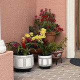 NNETM 5-Pack Metal Plant Stands for Indoor and Outdoor Use