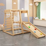 NNETB Solid Wood Kids' Climbing and Sliding Playset