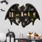 NNETM Dragon Guardian: Handcrafted Wooden Crystal Wall Display