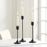 3 Metal Candle Holders, L French Golden 3-Piece Set