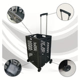 NNETM Foldable Storage Cart with Wheels