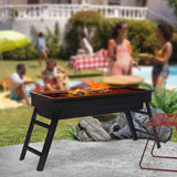 NNEDPE Portable Charcoal BBQ Grill Barbecue