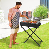 NNEDPE Charcoal BBQ Grill - Adjustable Height