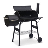 NNEDPE 2-in-1 Outdoor Barbecue Grill & Offset Smoker