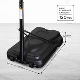 NNEDPE Height-Adjustable Basketball Hoop Backboard Portable Stand