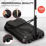NNEDPE Height-Adjustable Basketball Hoop Backboard Portable Stand