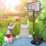 NNEDPE Height-Adjustable Basketball Hoop Backboard Portable Stand