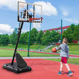 NNEDPE Portable Basketball Hoop System 2.3 to 3.05m for Kids & Adults