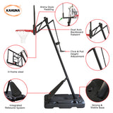 NNEDPE Portable Basketball Hoop System 2.3 to 3.05m for Kids & Adults