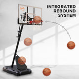 NNEDPE Portable Basketball Hoop System 2.3 to 3.05m for Kids & Adults
