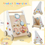 NNECW 7 in 1 Push and Pull Learning Walker with Multi-Activity Toys for Kids