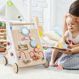 NNECW 7 in 1 Push and Pull Learning Walker with Multi-Activity Toys for Kids