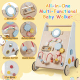 NNECW 7 in 1 Push and Pull Learning Walker with Multi-Activity Toys for Kids