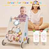 NNECW 7 in 1 Push and Pull Learning Walker with Multi-Activity Toys for Kids