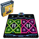 NNETM Double Dance Pad LED Rhythm Game Mat