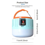 NNETM LED Solar Camping Lantern Rechargeable Portable Outdoor Light