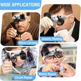 Headband Magnifying Glasses with LED Light and 5 Lenses