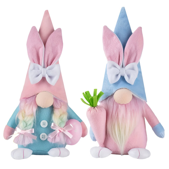NNETM 2-Pack Easter Gnome Plush Toys Set