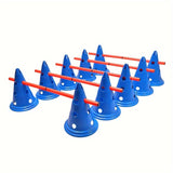NNETM 15-Piece Adjustable Sports Training Cones Set