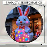 NNETM Polka-Dot Egg Inflatable Easter Bunny