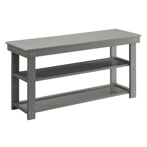 NNEDPE Maeve Shoe Storage Bench - Grey