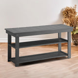 NNEDPE Maeve Shoe Storage Bench - Grey