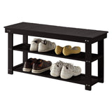 NNEDPE Maeve Shoe Storage Bench - Black