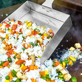 NNETM Stainless Steel Griddle Food Mover Spatula