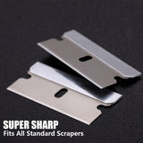 99-Piece Single-Edge Razor Blade Set – Heavy-Duty Glass & Paint Scraper Blades for Decal, Adhesive & Surface Removal
