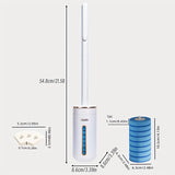 NNETM Disposable Toilet Brush Set Wall Mount (10pcs)