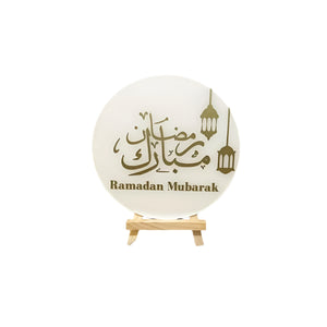 NNETM Acrylic Eid Mubarak Table Decor Signs (2pcs)