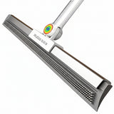 Heavy-Duty Double-Sided Floor Squeegee & Rubber Broom – 180° Rotating Head for Wet & Dry Floor Cleaning