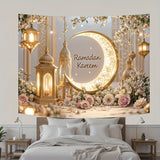 NNETM Crescent Moon Ramadan Lantern Door Banner Decor