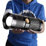 NNETM Tactical Flashlight Rechargeable Zoomable 8 Modes