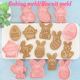 NNETM Rabbit Easter Egg Cookie Mold Set (8 Pieces)