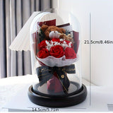 NNETM Rose Soap Bouquet & Bear Gift for Special Occasions