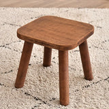 NNETM 1pc Wood Shoe Stool - Walnut
