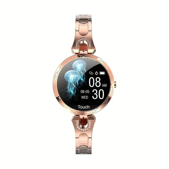 NNETM Rose Golden Women's Smartwatch - Health, Fitness, Sleep Tracker