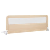 NNECW Height Adjustable Bed Rail with Mesh Cloth for Toddlers-Beige