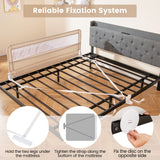 NNECW Height Adjustable Bed Rail with Mesh Cloth for Toddlers-Beige