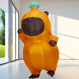 NNETM Orange Bear Costume with Green Hat