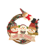 NNEOBA 29cm Christmas Wreath with Snowman
