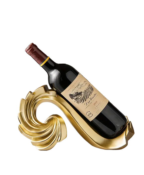 NNETM Resin Simple Spiral Wine Rack - Gold