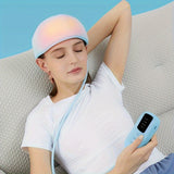 NNETM USB Rechargeable 360° Scalp Massager with Heat & Air Compression(Blue)