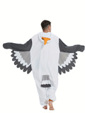 NNETM Seagull Cartoon Fleece Onesie Robe
