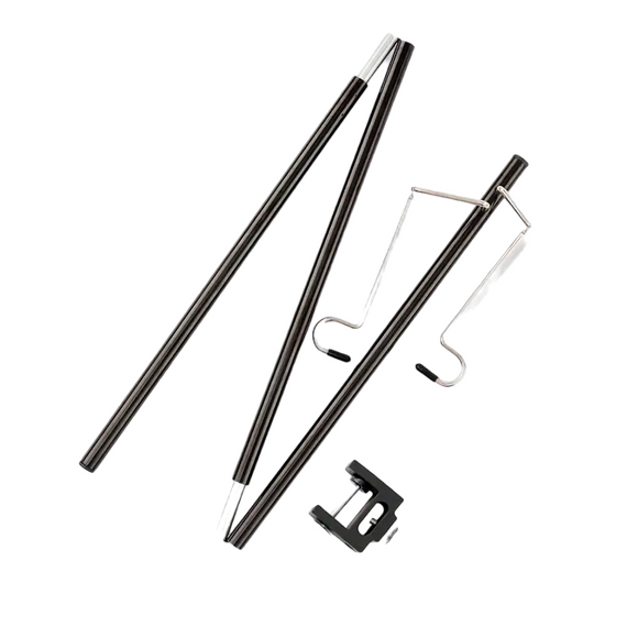 NNETM Portable Folding Lamp Pole - Lightweight Collapsible Aluminum Lantern Stand