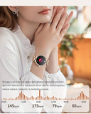 NNETM Golden Wireless Call Smart Watch for Women - Multi-Sports Modes & Voice Assistant