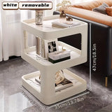 NNETM Chic Nordic-Inspired Bedside Table - Beige